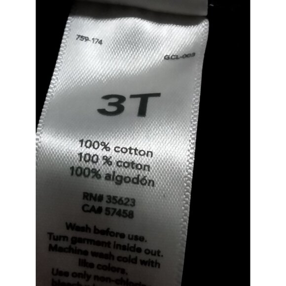 Child Of Mine By Carters Girls 3T Blue & White Patterned Skirt With Pink Bow - Picture 4 of 6